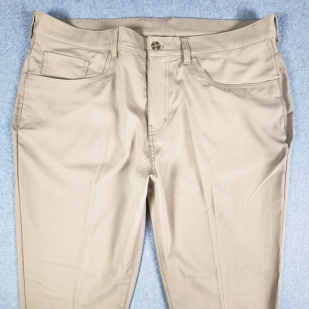 Ben Hogan Performance Golf Pants Mens 38x31 Tan/Beige Recycled Polyester